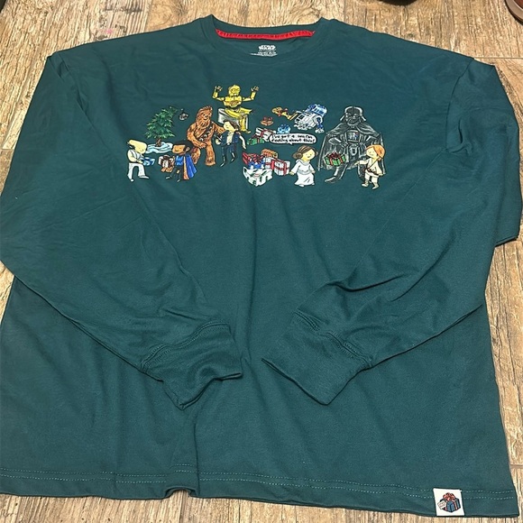 Star Wars Holiday Christmas Long Sleeve T-Shirt for Adults Disney medium - Picture 1 of 4